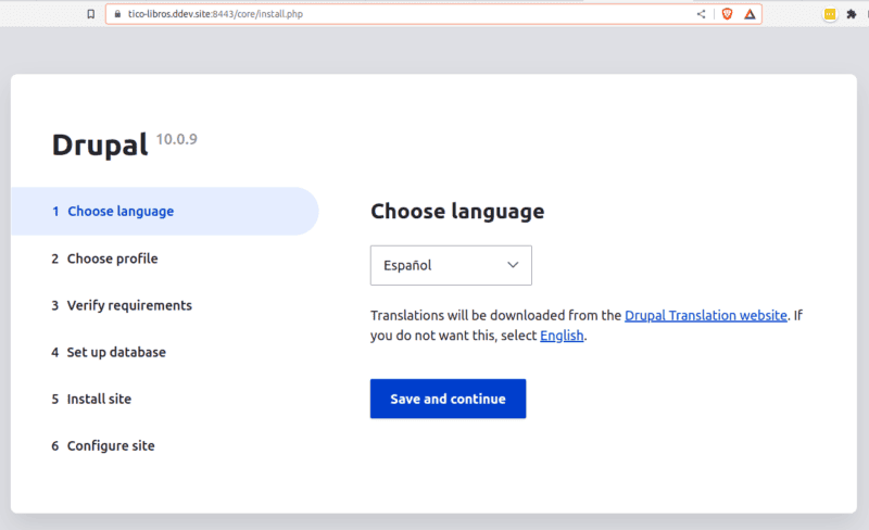 Installing Drupal with DDEV in Ubuntu – Fresh Orange Design