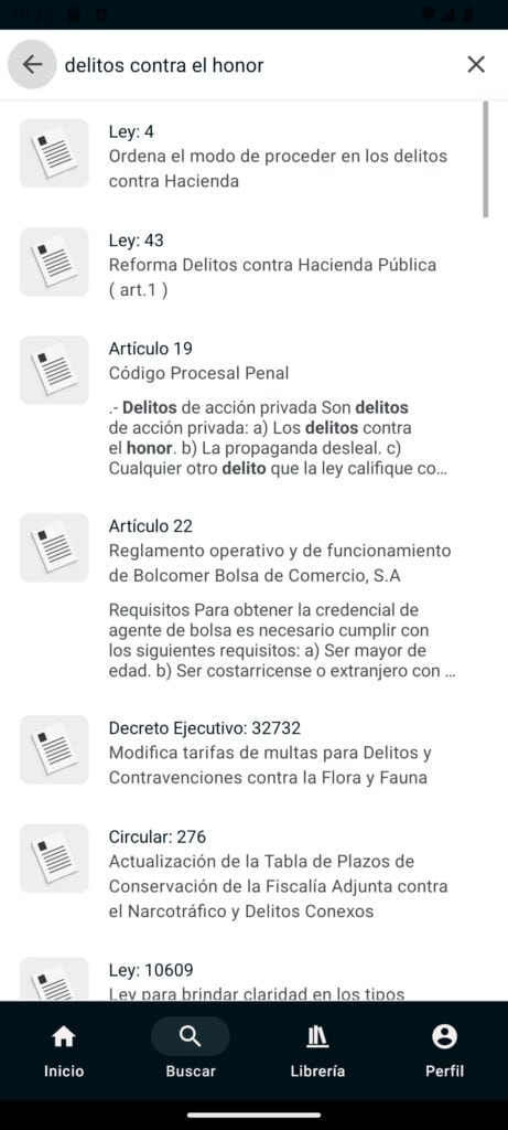 Nomothek search feature